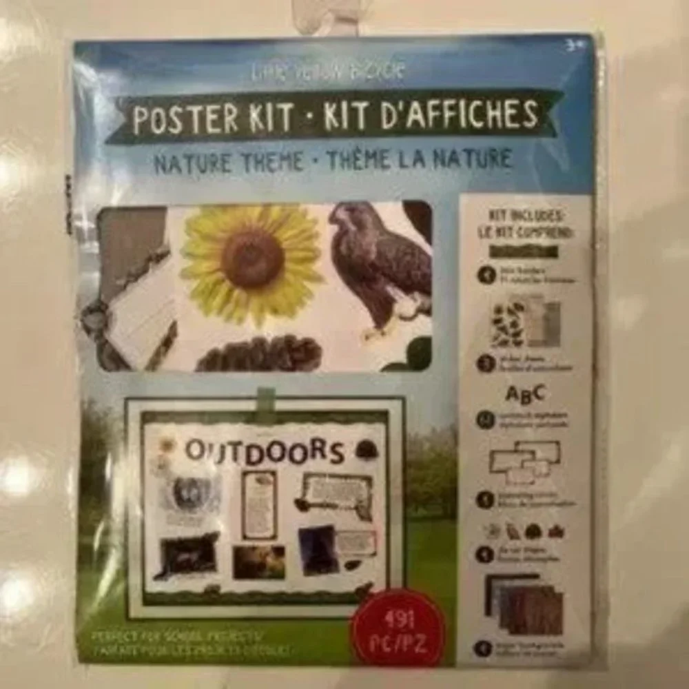 Poster Kits (5 Kits:  1 Space,  1 Sea Life,‎ and 3 Nature Themed  (new)